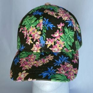Polo Ralph Lauren Cap/Hat Multi Floral Print Adjustable Blue Logo New W/O Tag